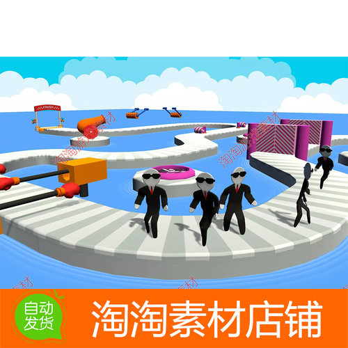 Unity3d Casual level pack Paper man character 1.0 休闲纸片人