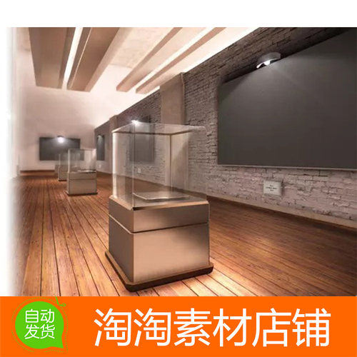 Unity3d Showroom Environment 1.1展示大厅展台写实场景模型素材