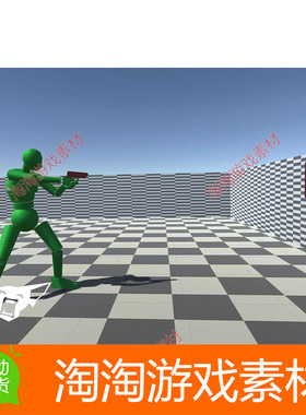 Unity3d Pistol Animset Pro v3.0近战射击游戏人物动作动画包