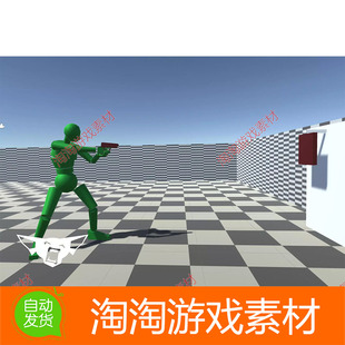 Unity3d Pistol Animset Pro v3.0近战射击游戏人物动作动画包