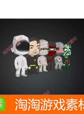 Unity3d Toon Character Pack v1.9.3卡通人物角色模型资源带动画