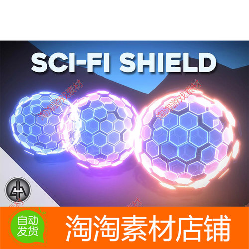 Unity VFX Graph Sci-Fi Shield Vol.1 1.01 HDRPURP科幻护盾特效
