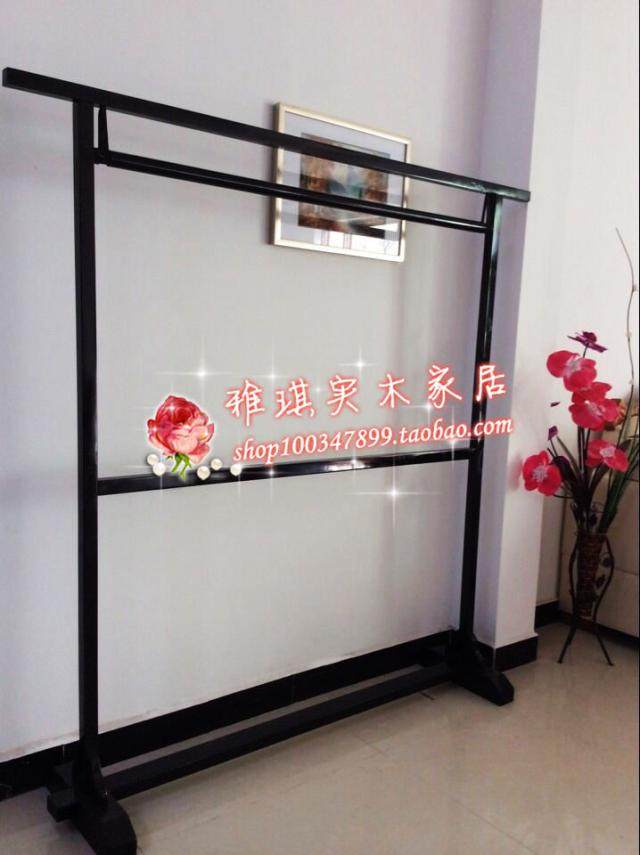 日式和服展示架唐装挂衣架衣杵汉服架实木服装店落地架茶馆禅意架
