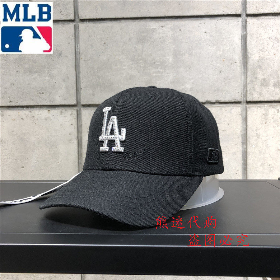 MLB棒球帽子NY男女同款专柜嘻哈帽遮阳鸭舌帽水钻 19LA2UCD15100