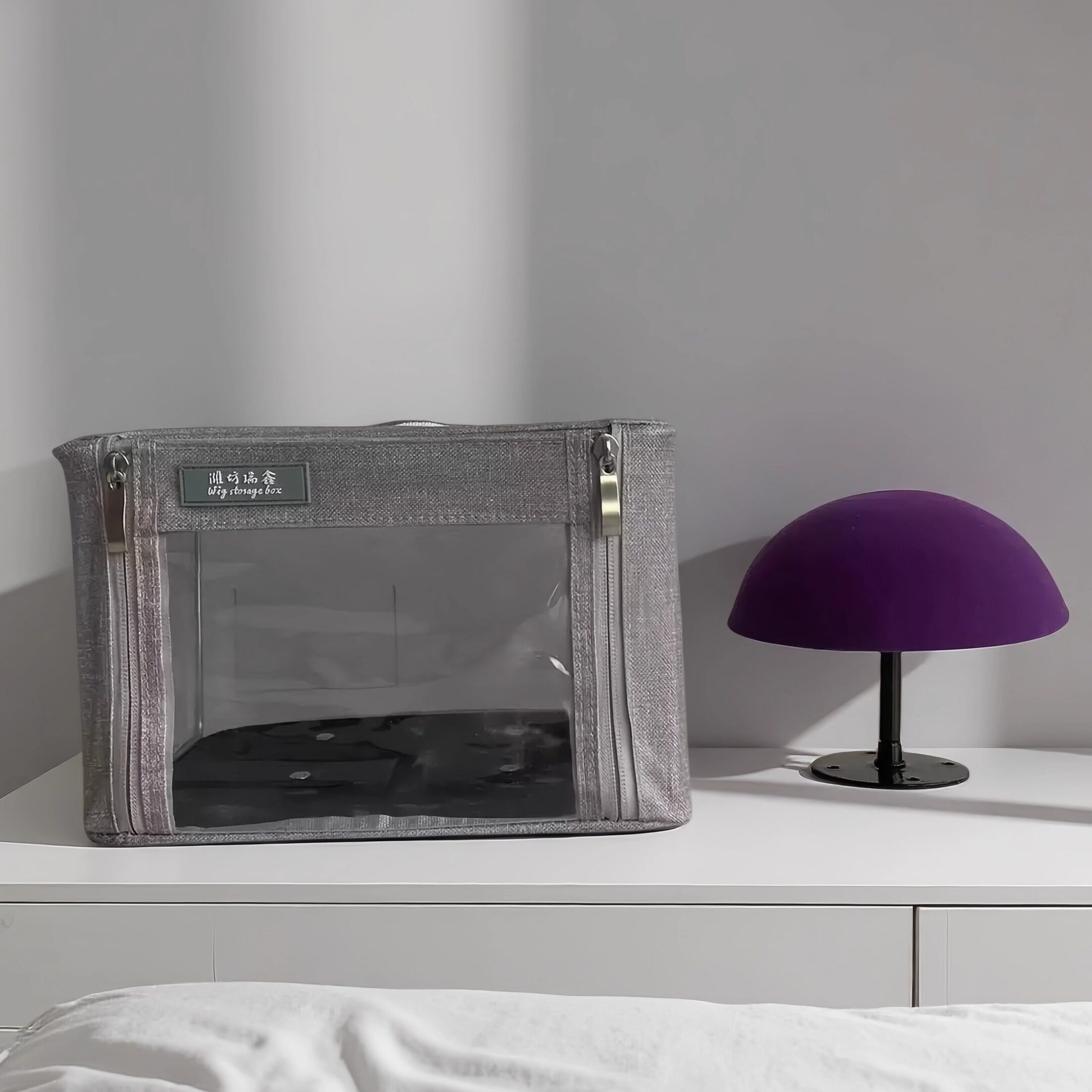 假发收纳箱可折叠便携防尘假发收纳袋假发收纳盒子支架放置支架,美发护发/假发,其它假发,淘宝优惠券,粉丝福利购,淘宝优惠卷