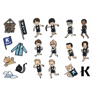 漫能强风吹拂个性防水贴纸日系彩色随心贴二次元卡通动漫周边礼物