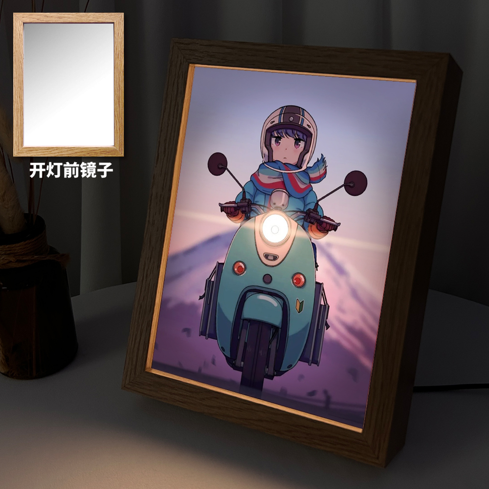 漫能摇曳露营灯光画小夜灯插电USB接口动漫周边二次元礼物