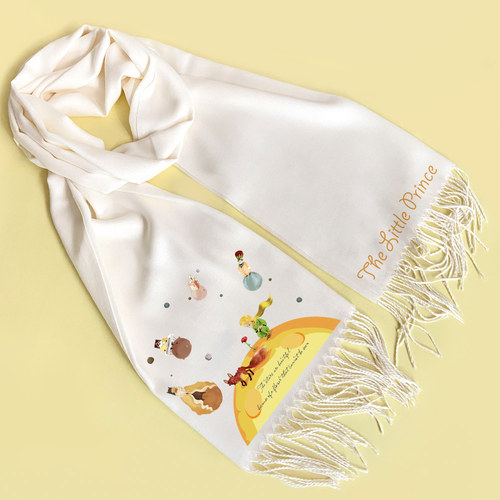 漫能小王子围巾简约休闲保暖围脖秋冬纯色个性动漫童话周边