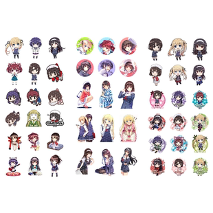 漫能路人女主的养成方法贴纸防水电脑彩色贴图日系可爱二次元周边