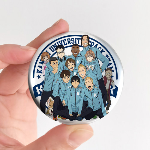 漫能强风吹拂藏原走清濑灰吧唧银色金属徽章动漫周边二次元礼物