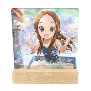 漫能擅长捉弄的高木同学水晶夜灯立牌西片二次元日本动漫周边礼物