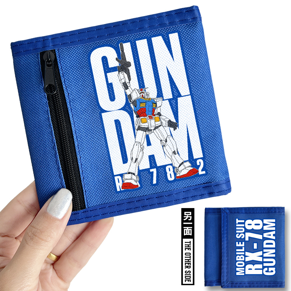 漫能机动战士高达GUNDAM帆布钱包卡包三折钱包动漫周边二次元