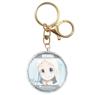 漫能未闻花名水晶挂件本间芽衣子二次元钥匙扣日本动漫周边礼物