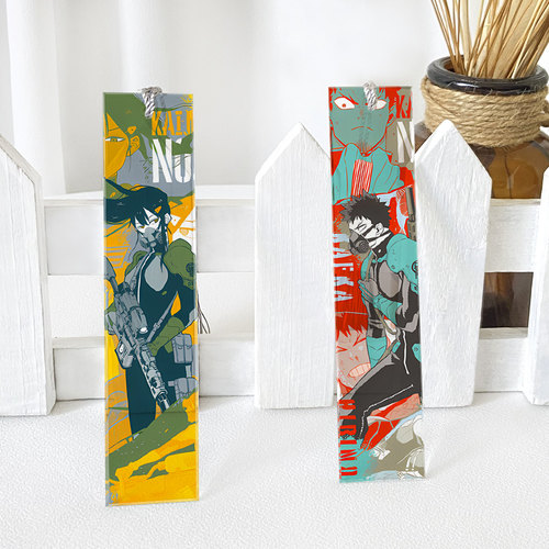 漫能怪兽8号水晶书签动漫周边二次元生日礼物收藏