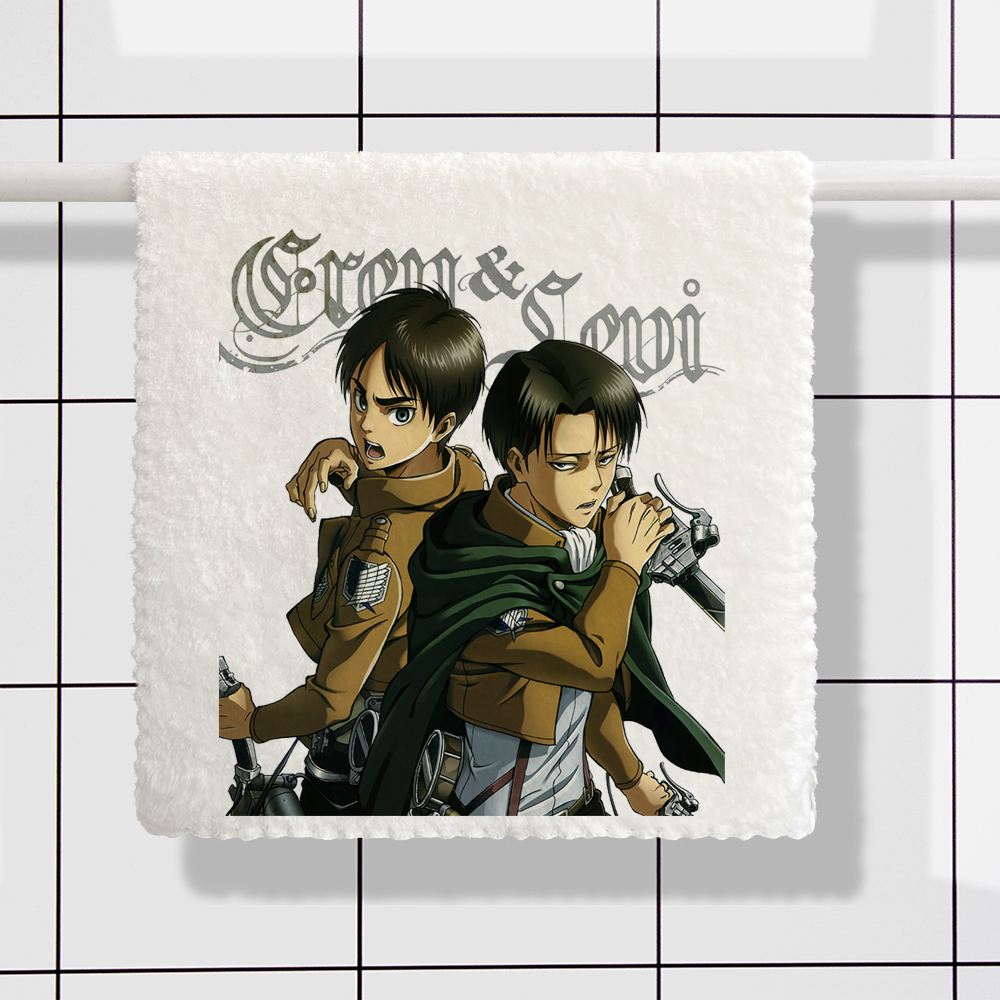 漫能进击的巨人毛巾利威尔兵长周边日系个性浴巾二次元动漫周边