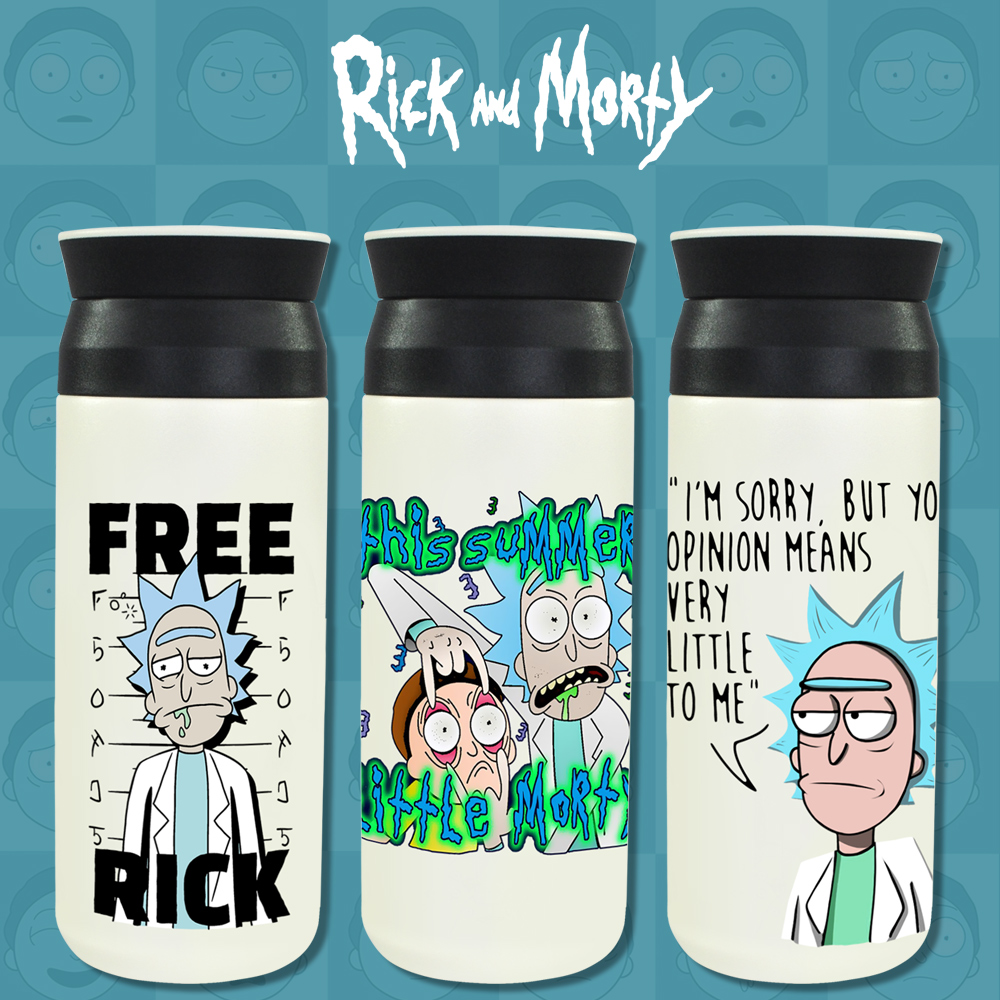 漫能瑞克和莫蒂rick and morty不锈钢保温杯二次元动漫周边水杯-封面