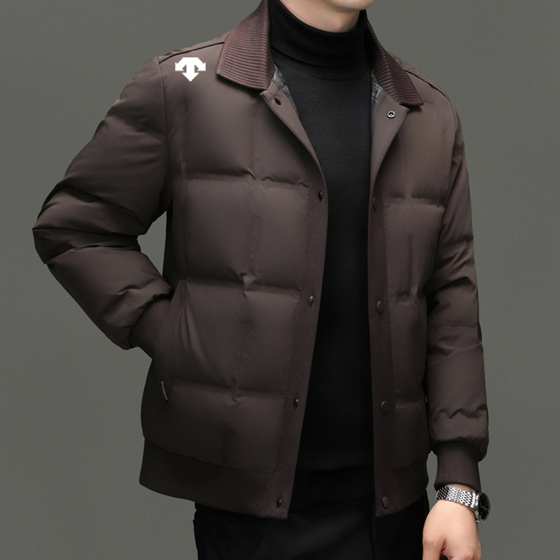 奥莱短款白鸭绒保暖男士羽绒服