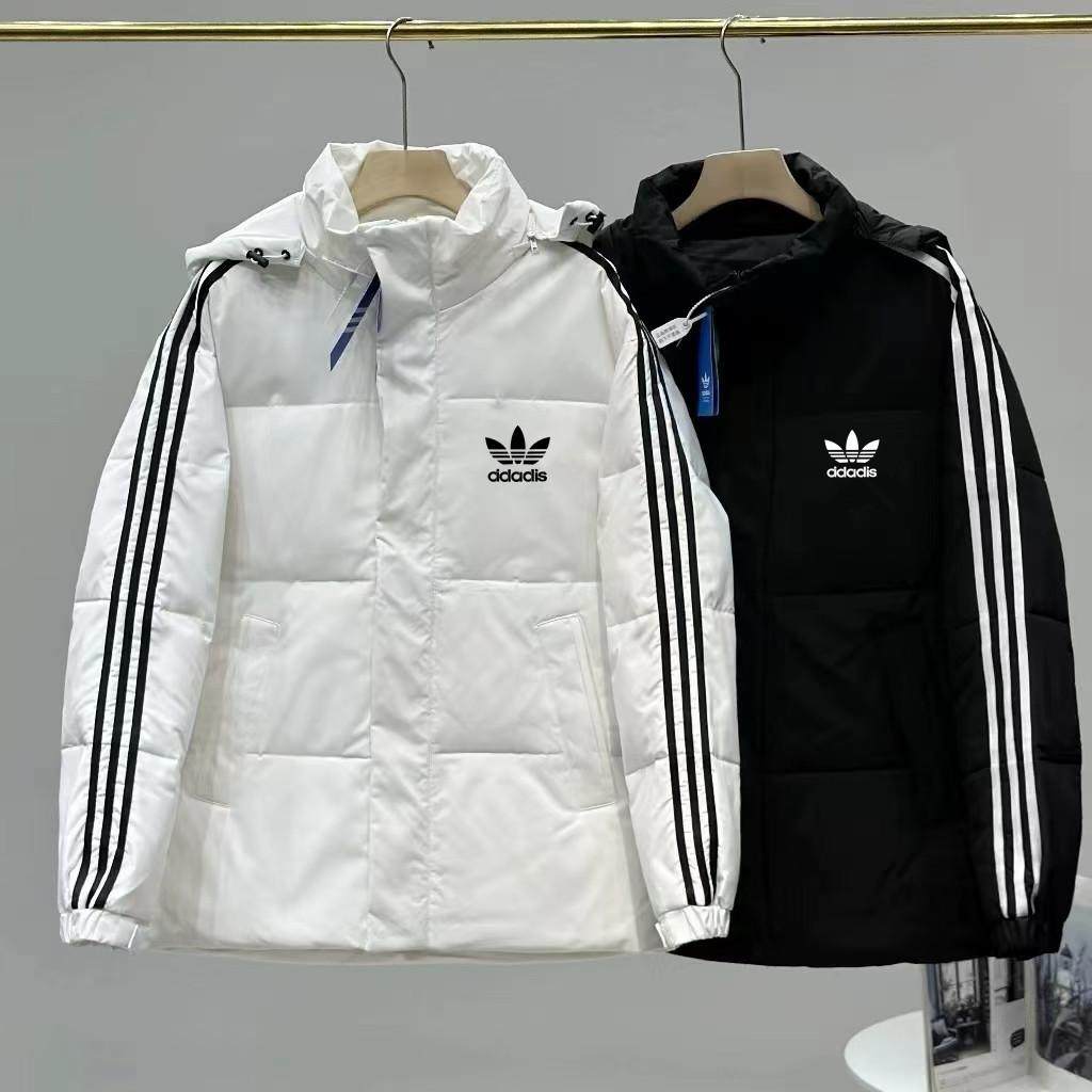 品牌羽绒服男女冬季新款三条杠加厚抗寒休闲短款可脱卸帽外套潮,运动服/休闲服装,运动羽绒服,淘宝优惠券,粉丝福利购,淘宝优惠卷