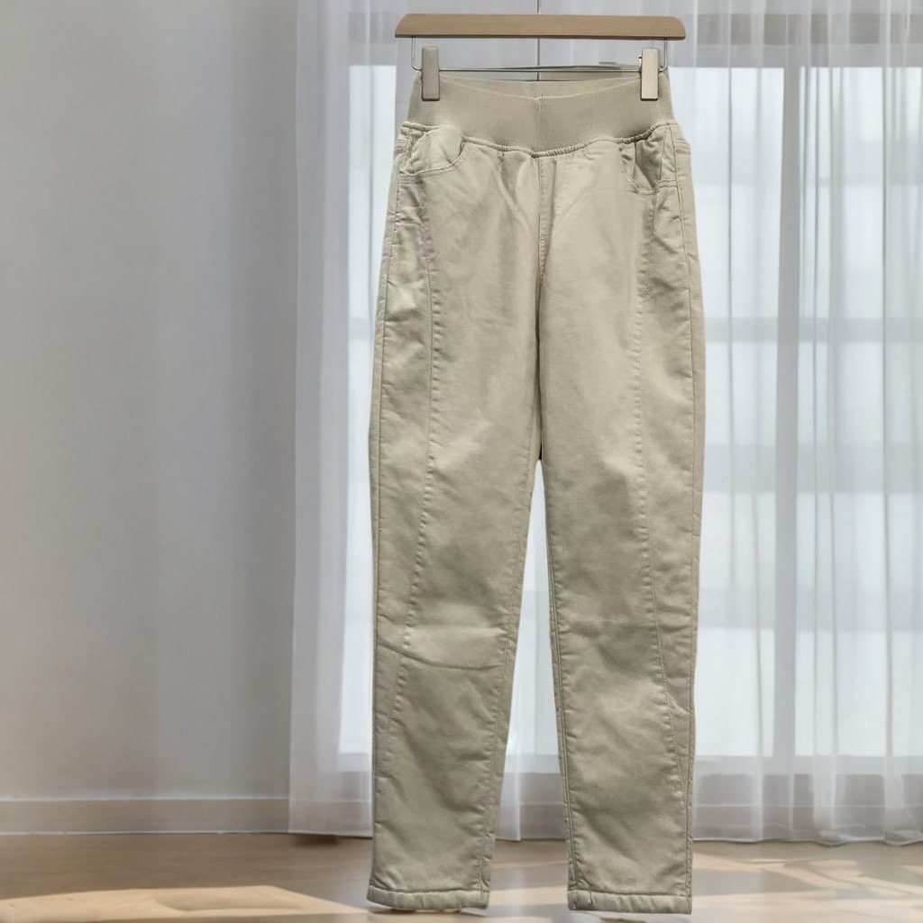 棉裤加厚尹衣社松紧腰高腰弹力