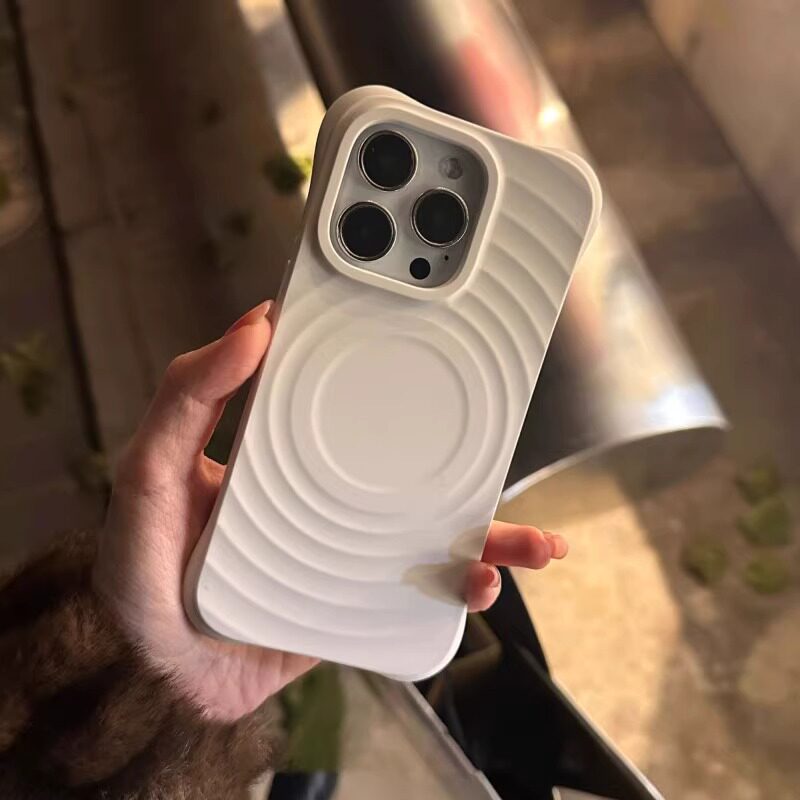 MagSafe磁吸充电明星同款波漾iphone15promax手机壳适用苹果14硅胶磨砂12小蛮腰13厚防摔11全包高级潮男女