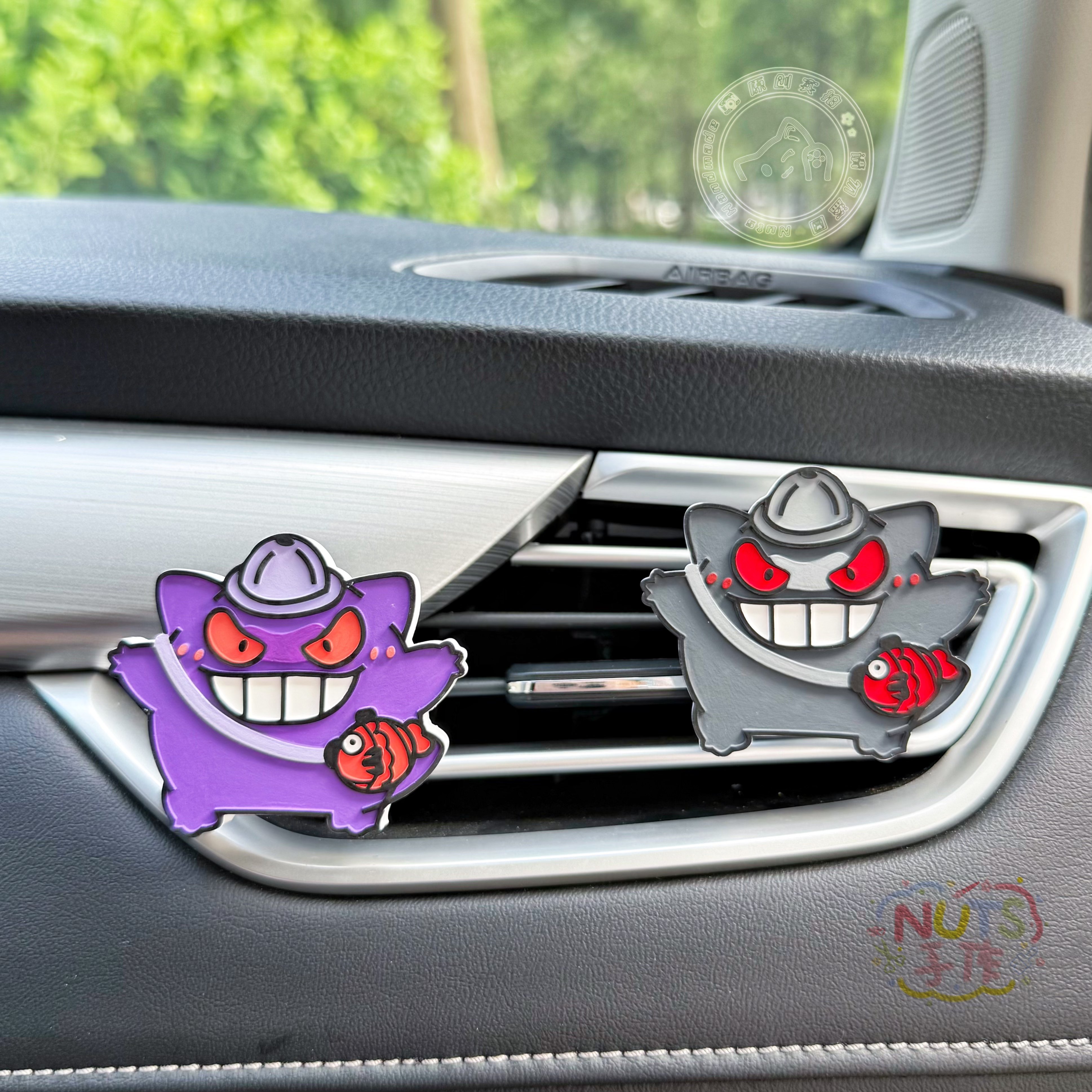 耿鬼宝可梦车载式可爱风出风口香薰扩香石精油纯手工高级感礼物