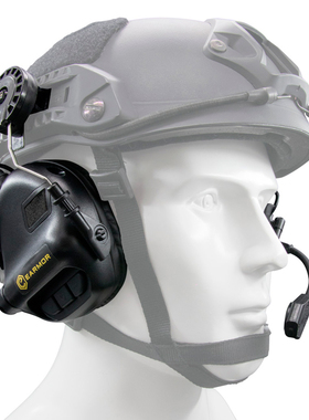 战甲精品 EARMOR M32H 拾音降噪战术射击耳罩带麦头盔专用耳机