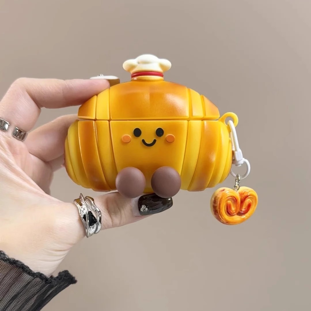 适用vivot厨师可颂牛角包耳机壳