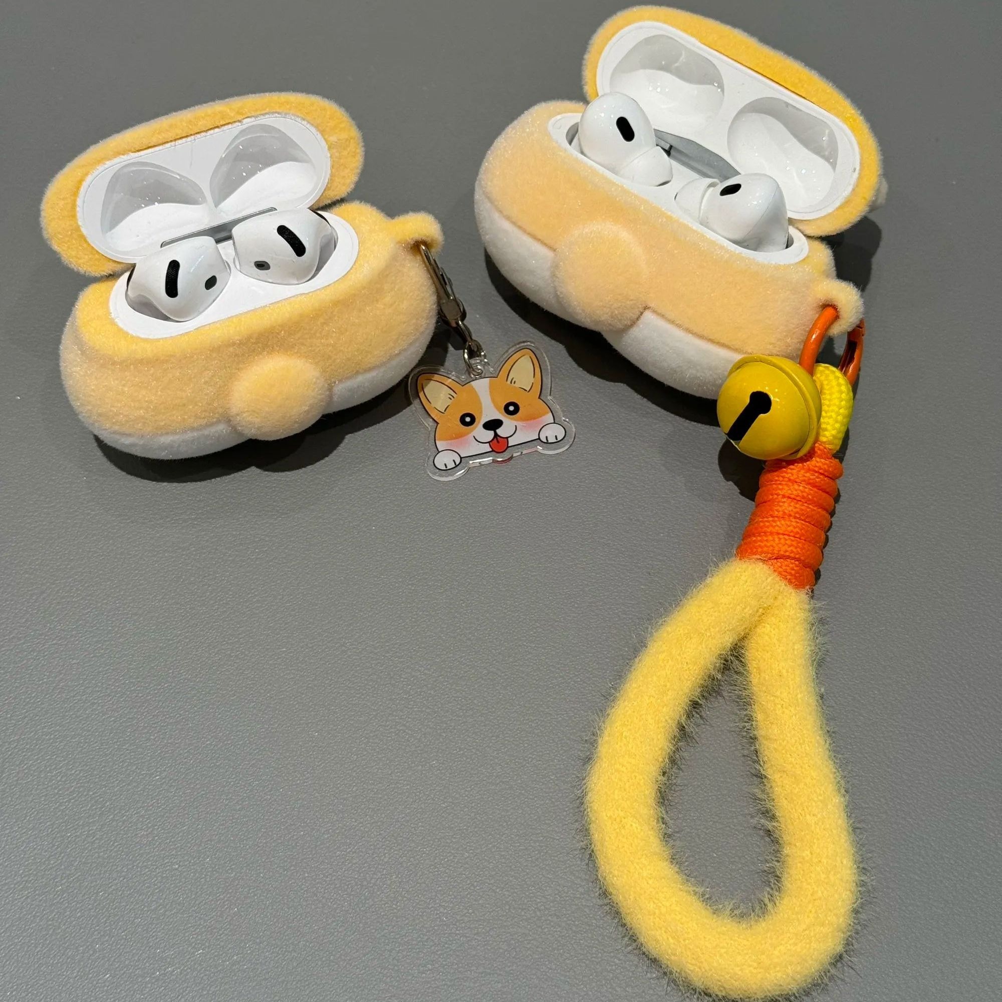 可爱柯基屁屁Airpods4植绒耳机壳