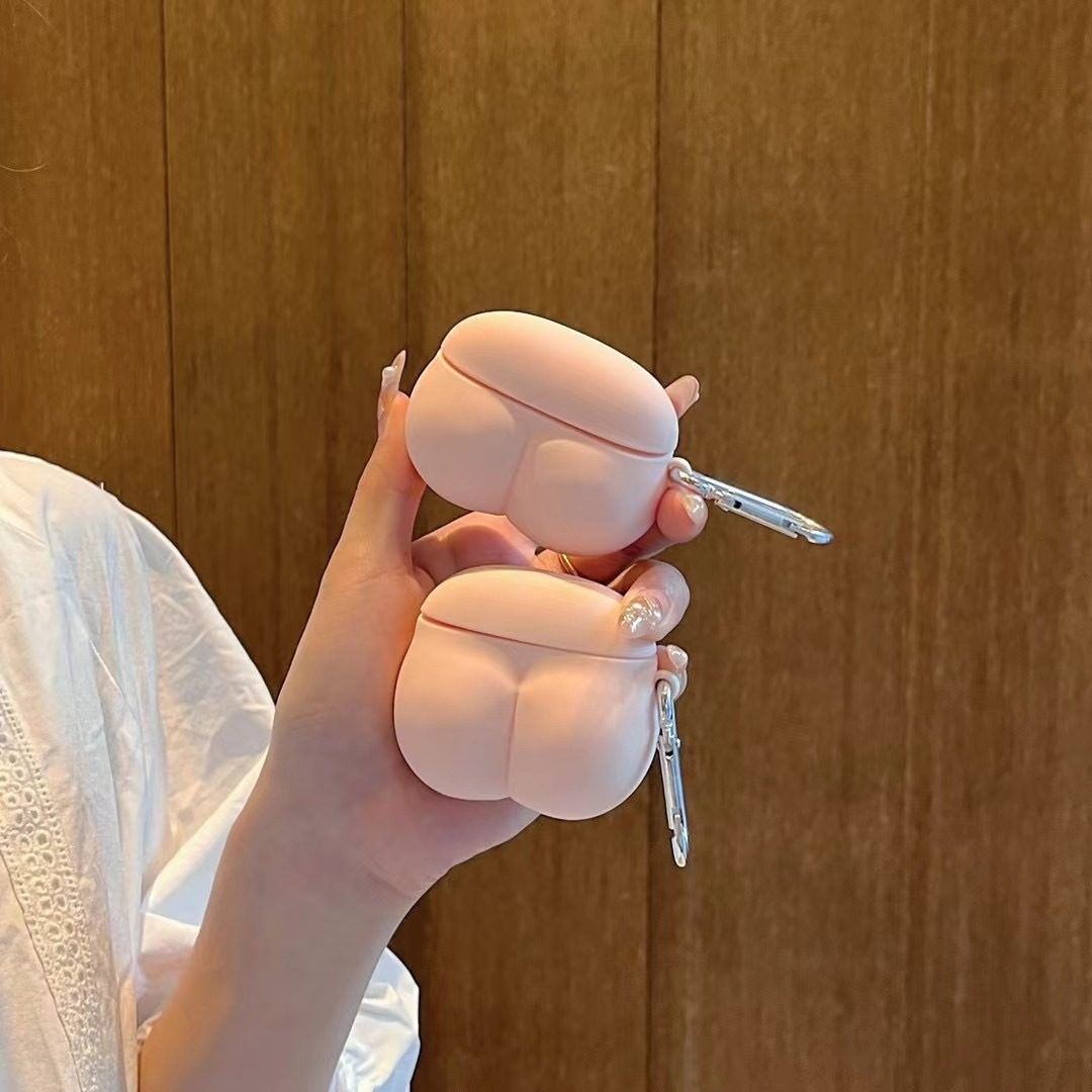 搞怪ins可爱硅胶屁股适用airpodspro3保护套airpods4保护壳pro2苹果蓝牙耳机套4四代airpod硅胶ipod软壳防摔,3C数码配件,耳机保护套,淘宝优惠券,粉丝福利购,淘宝优惠卷