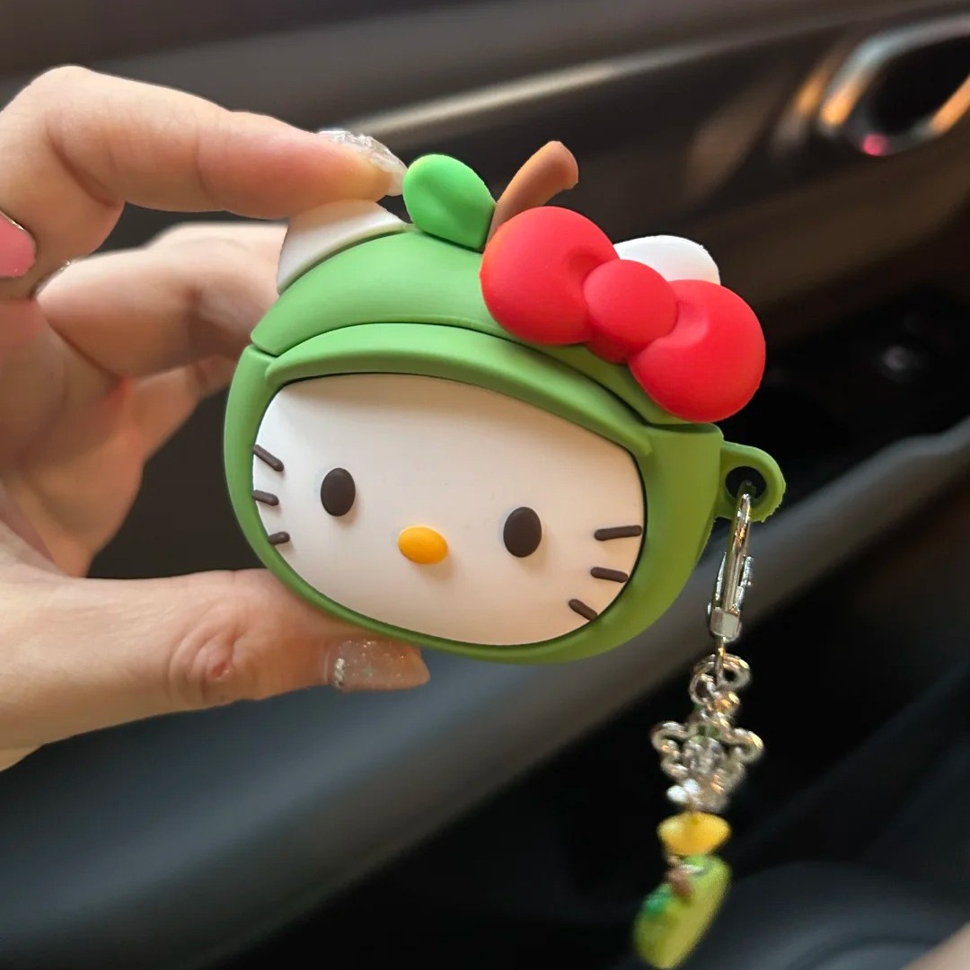 趣味可爱青苹果Kitty耳机壳