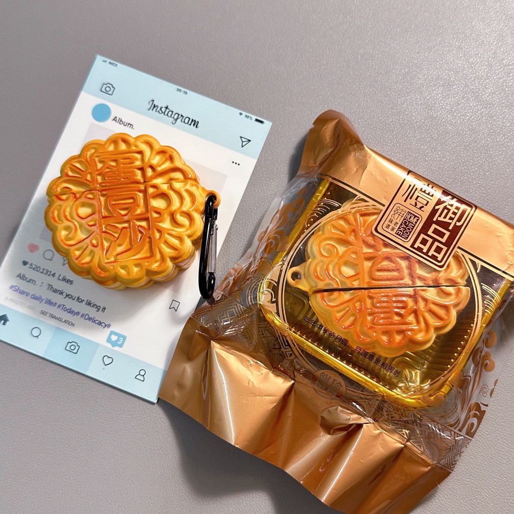 创意中秋月饼适用耳机壳