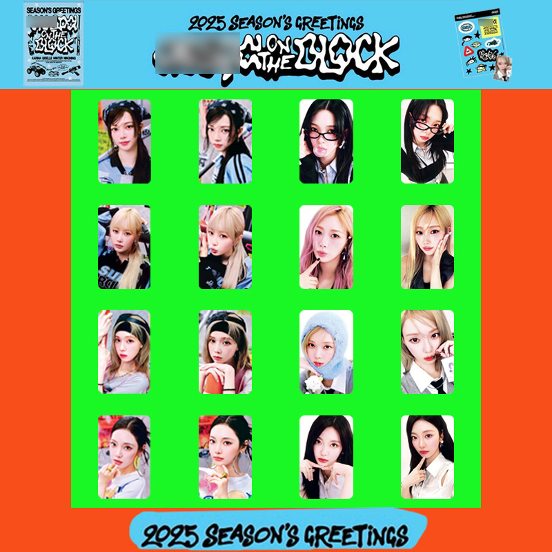 吒Aespa2025台历小卡season's Greetings单人小卡柳智敏photocard