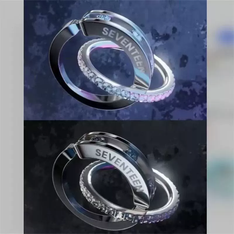 小众设计感双环戒指韩系THE8