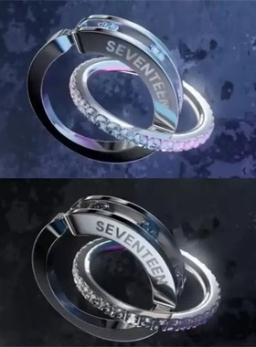 小众设计感双环戒指韩系THE8