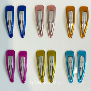 NANMUMU镂空果冻色可爱bb夹 韩国进口侧边刘海夹高级感精致边夹