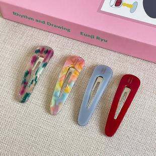 2件 韩国france刘海夹bb夹可爱气质醋酸边夹碎发夹侧边小夹子 包邮