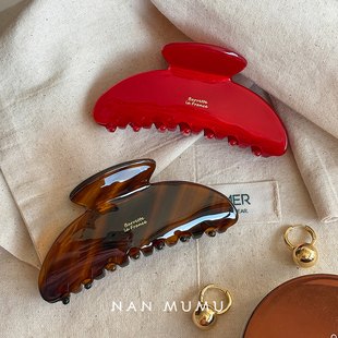 2025新款韩国france醋酸中号高级感抓夹女高马尾高级感鲨鱼夹卡子