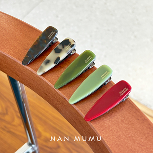 韩国2025新款 france韩系百搭侧边刘海夹高级感鸭嘴夹生日头饰边夹