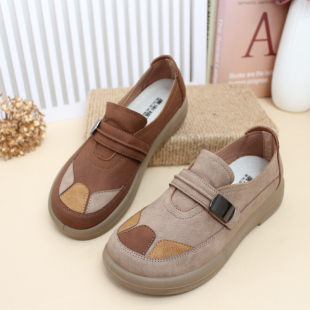 春季 女休闲鞋 圆头透气老北京布鞋 平底套脚妈妈鞋 软底 女鞋 25年新款