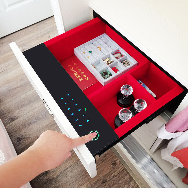 抽屉式智能指纹触屏新款保险箱