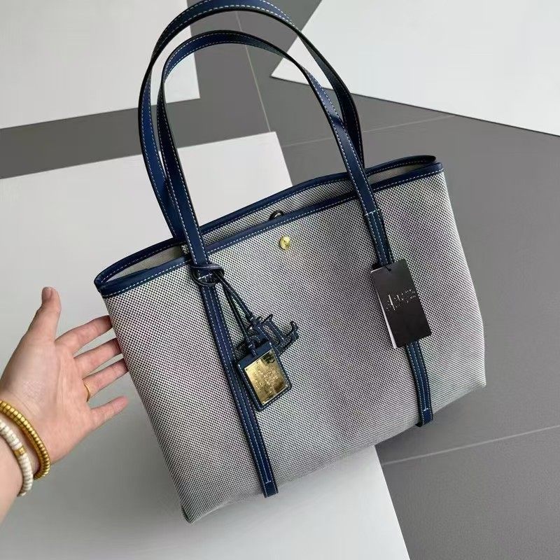 跨境风潮2025时尚高级感大容量帆布妈咪托特包女休闲百搭单肩斜跨