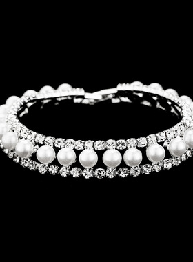 厂家 ins潮水晶手链女设计感小众百搭气质手镯网红珍珠手链