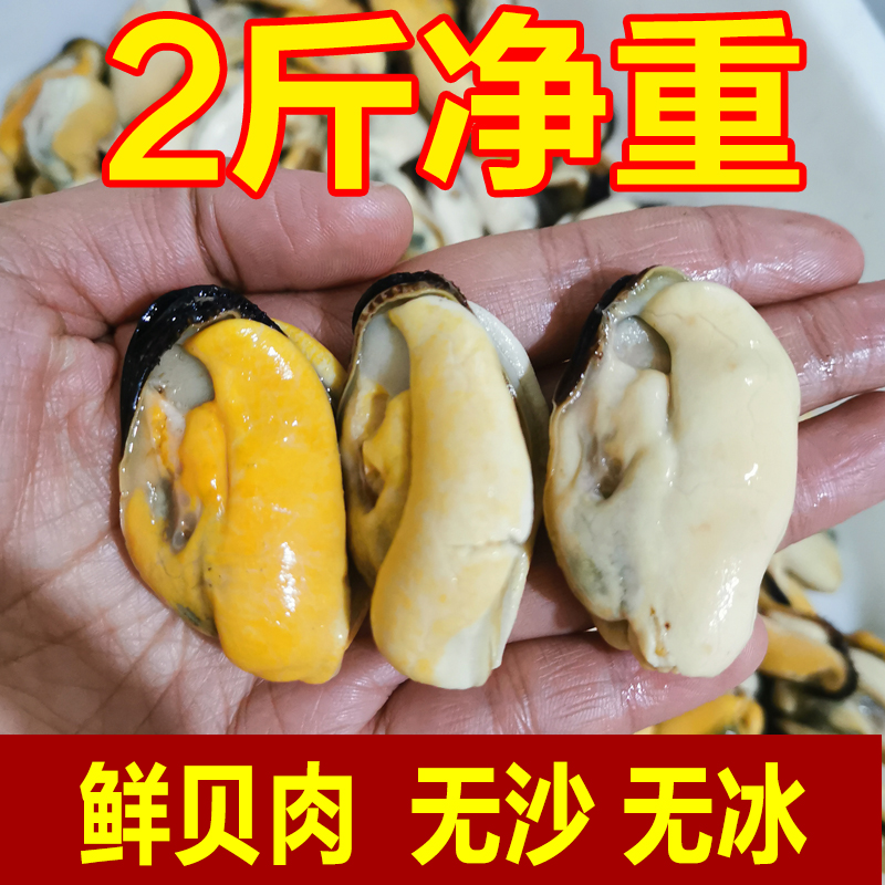 鲜活青口贝肉冷冻海虹肉贻贝肉可做猫饭狗狗饭2斤顺丰包邮 水产肉类/新鲜蔬果/熟食 青口贝 原图主图