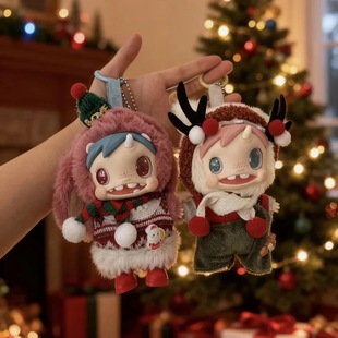 宝拉 圣诞节娃衣POLAR怪物收藏系列毛绒挂件手工衣服着替可换装