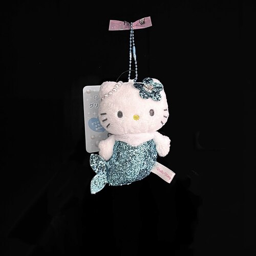 日本NIC50周年Kitty限定全黑碳灰kt猫毛绒玩具公仔书包挂件