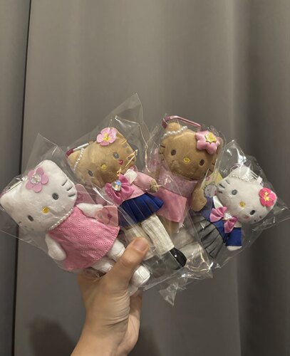 日本NIC50周年Kitty限定小香制服款kt猫毛绒玩具公仔书包挂件