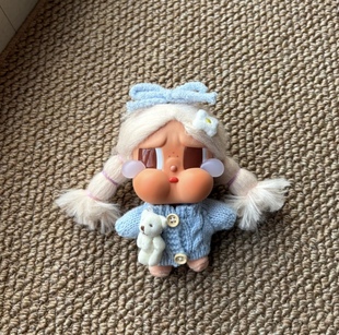 适用哭娃Crybaby 秋冬毛衣裙子 vacation搪胶毛绒衣服娃衣套装