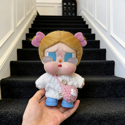 适用哭娃Crybaby vacation搪胶毛绒衣服娃衣套装秋冬毛衣裙子