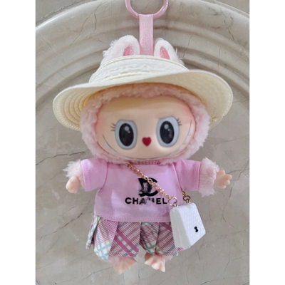labubu娃衣一代二代拉布布小香风套装doll的衣服饰品着替项链配件