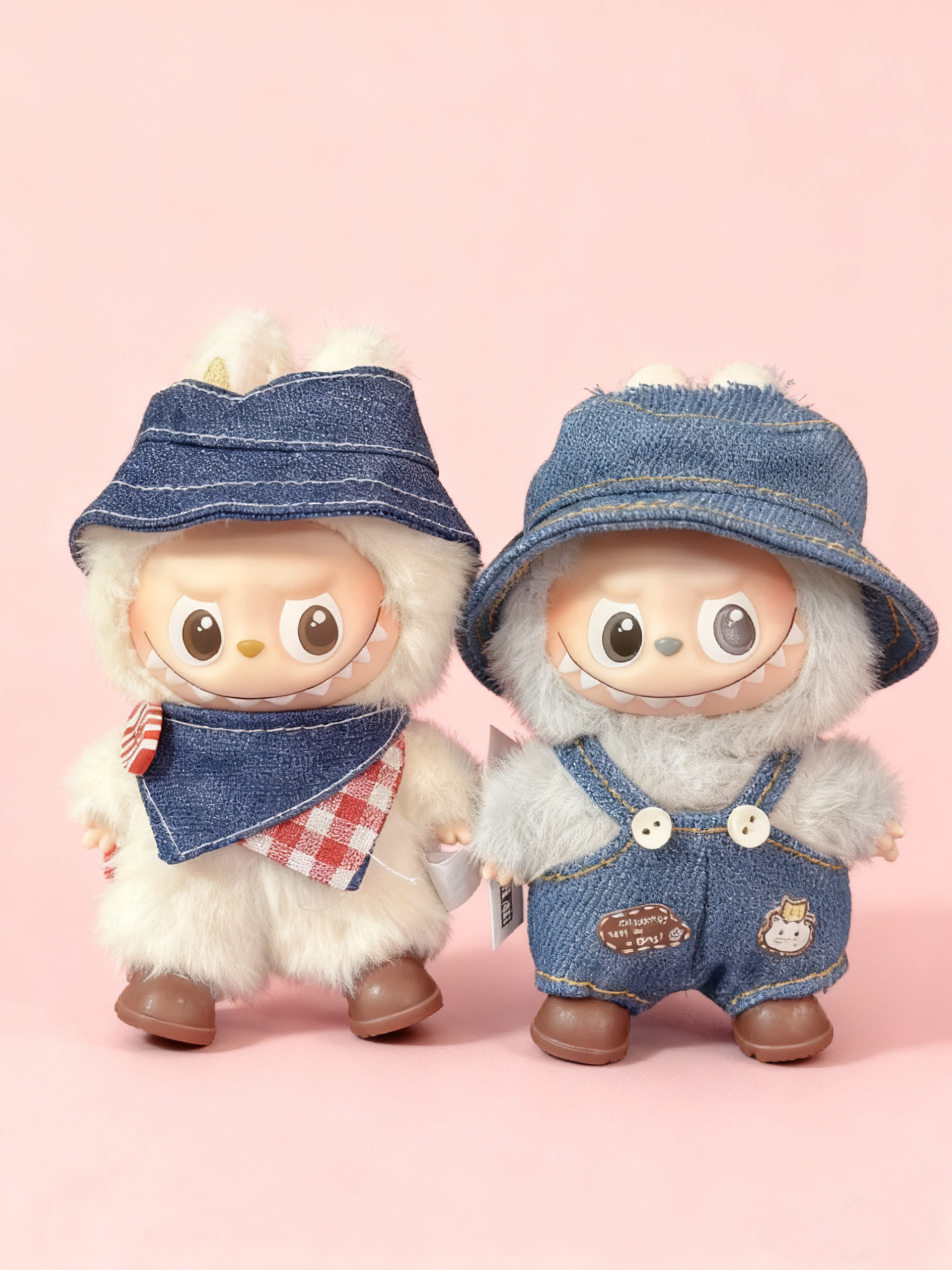 4.0拉布布10cm迷你版娃衣四代衣服套装娃娃衣服Labubu玩偶